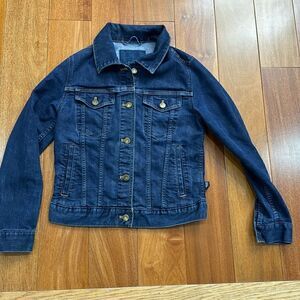 Patagonia Iron Forge Blue Button Down Denim Jean Jacket Women’s Size Medium XS